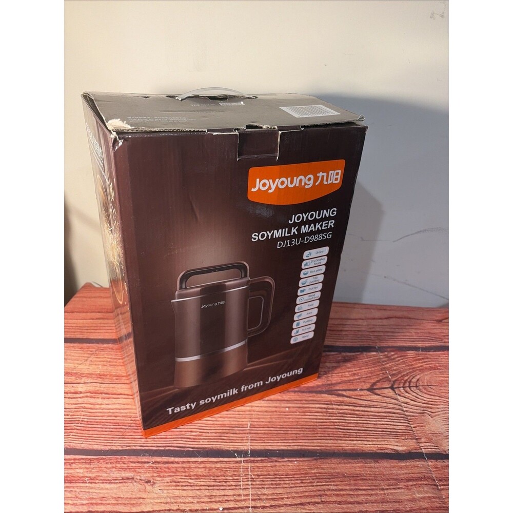 Joyoung DJ13U-D988SG Easy Clean Automatic Hot Soy Milk Maker Works